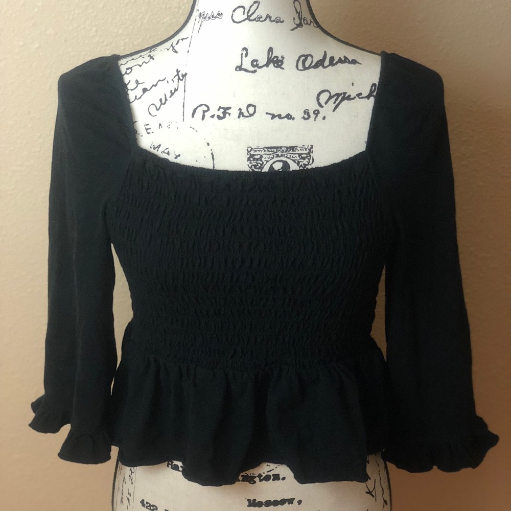 American Eagle | black crop top